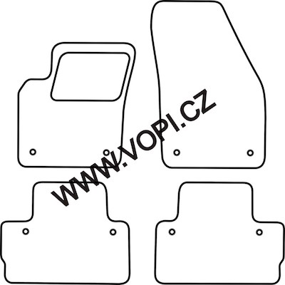 Autokoberce Volvo C30 12/2006 - Perfectfit (5019)